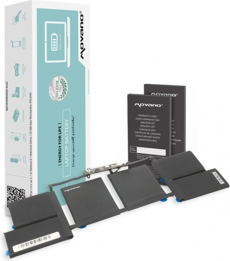 Baterija Movano A1820 za Apple MacBook Pro 15" (A1707) 6667 mAh 76 Wh