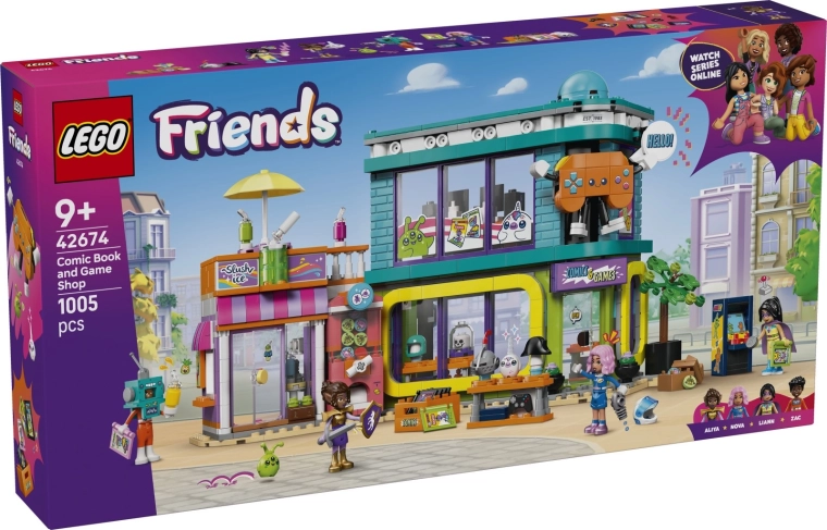 LEGO Friends trgovina s stripi in igrami