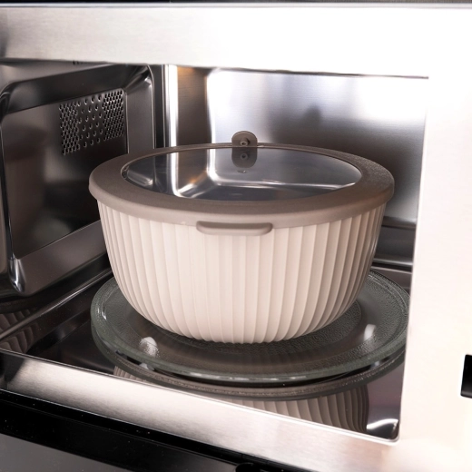 Prozoren pokrov z ventilom za mikrovalovno pečico