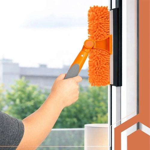 Vrtenje glave 180° za preprosto čiščenje kotov in robov