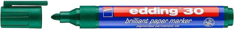 Permanentni zeleni označevalnik Edding 30