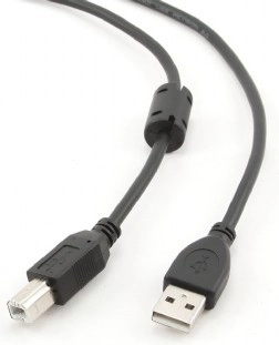 USB 2.0 kabel A–B 4,5 m s feritnim jedrom, pozlačeni kontakti