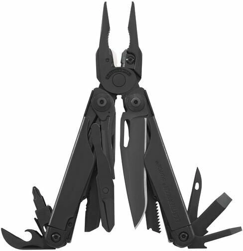 Leatherman Surge večnamensko orodje, 21 funkcij, v celoti kovinsko, črno