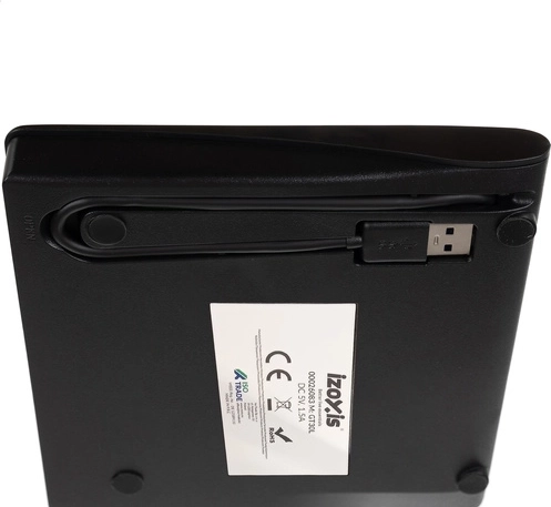 Compact design with integrated USB cable