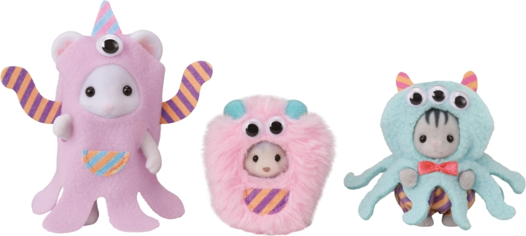 Sylvanian Families trio dojenčkov pošasti – komplet figuric v kostumih