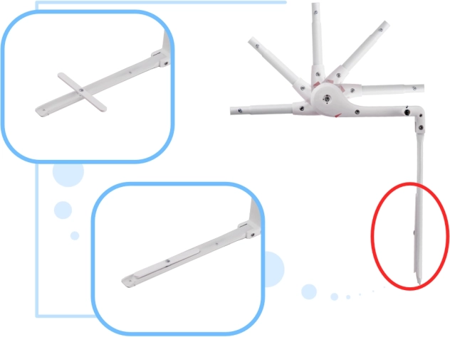 Zložljiv mehanizem z varnostno zaporo