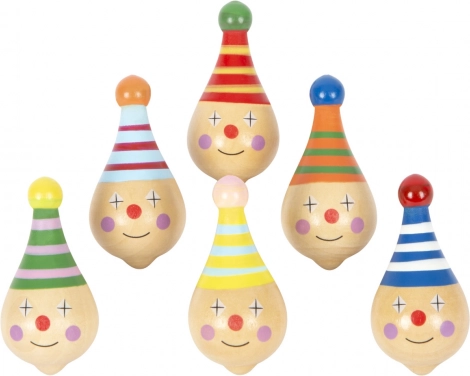 Leseni vrtavka s klovnovim motivom SMALL FOOT