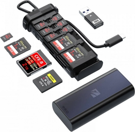 Profesionalni čitalnik kartic FREEWELL za CFexpress A/B, SD in microSD