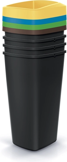 Komplet košev za ločevanje odpadkov Compacta Q Drop 4×25 l