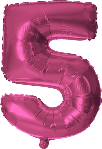 TORO Foil Balloon Number 5 30 cm – Pink