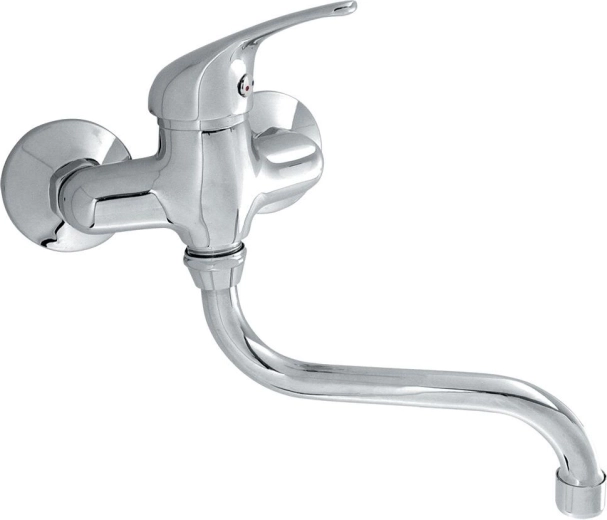 Stenska pomivalna armatura TITANIA IRIS, krom, izliv 220 mm