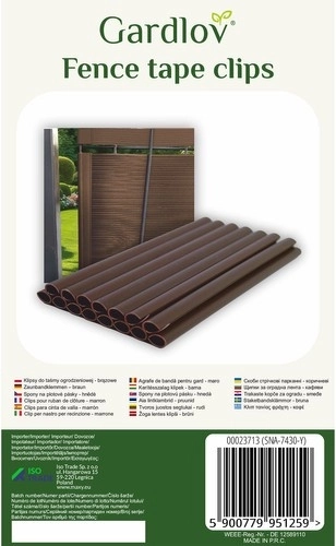 Clips for GARDLOV garden privacy screening strip (20 pcs) – Brown