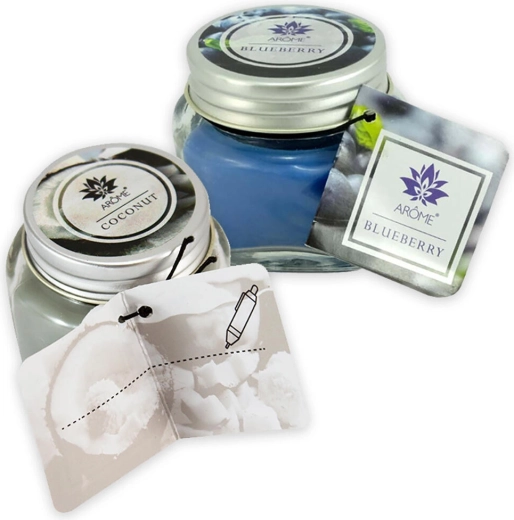 Stilski stekleni kozarček s pokrovčkom