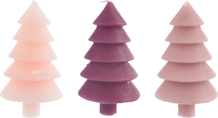 Decorative candle in the shape of a Christmas tree 150 g (mix of variants)