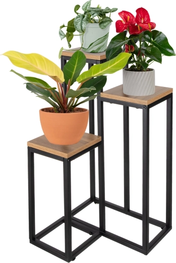 Ruhhy industrial-style flower stand 67 cm, 3 tiers