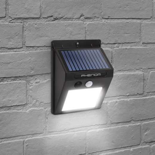 Solarna stenska svetilka s senzorjem gibanja in LED-diodo COB