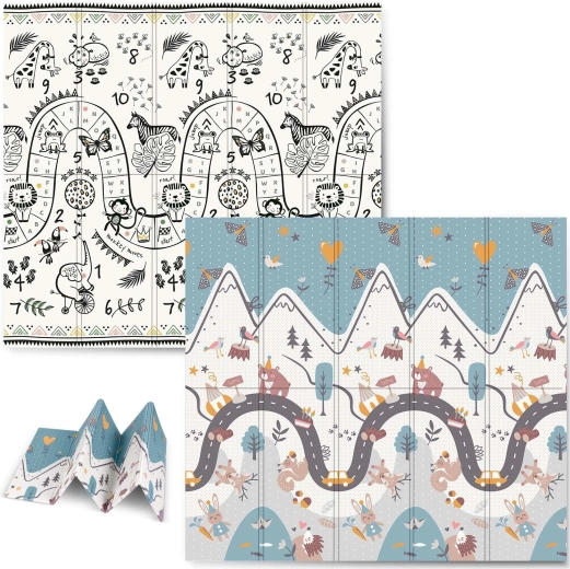 Zložljiva penasta izobraževalna podloga 200 × 180 × 1 cm NUKIDO