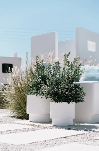 Modern look for indoors and outdoors