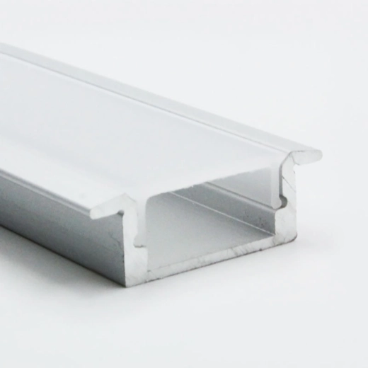 Solight aluminijasta letev s stranskimi robovi za LED trakove z mlečnim difuzorjem 1 m