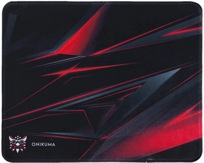 Igralna podloga za miško ONIKUMA črno‑rdeča 350 × 300 mm