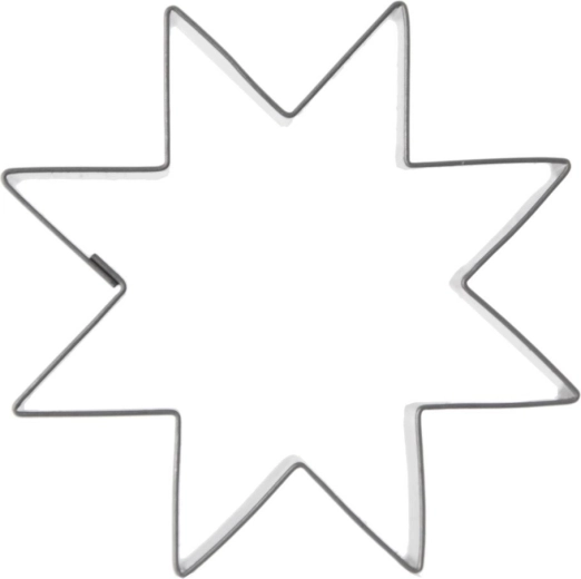 Modelček za piškote Orion zvezda iz nerjavnega jekla 6 cm