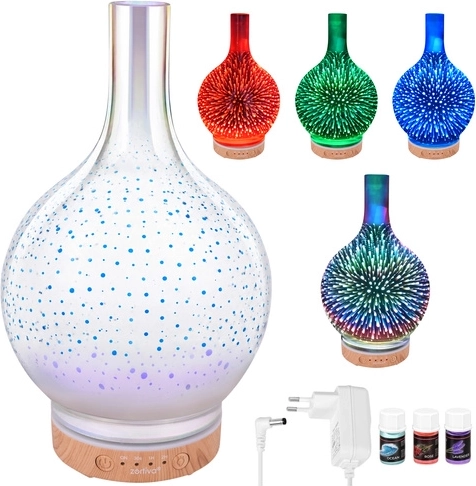 3-in-1: humidification, aromatherapy and LED lighting