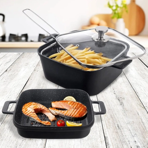 Vsestranska uporaba: cvrtje, žar in peka