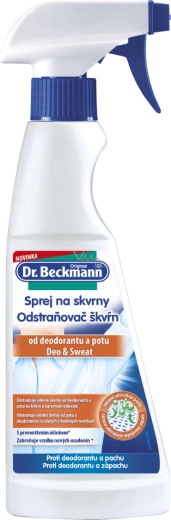 Odstranjevalec madežev od dezodoranta in znoja 250 ml DR. BECKMANN