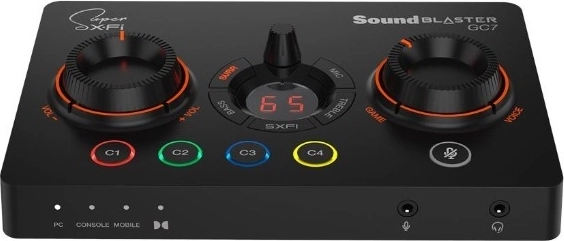 Zunanja zvočna kartica CREATIVE Sound Blaster GC7 za pretakanje in igranje