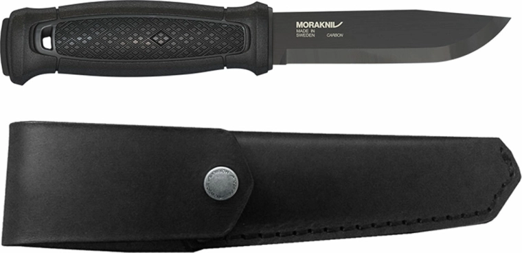 Morakniv Garberg Black Carbon zunanj nož 10,9 cm z usnjenim etuijem