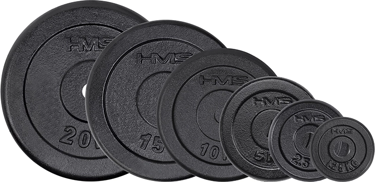 Litoželezni disk HMS 5 kg, odprtina 31 mm