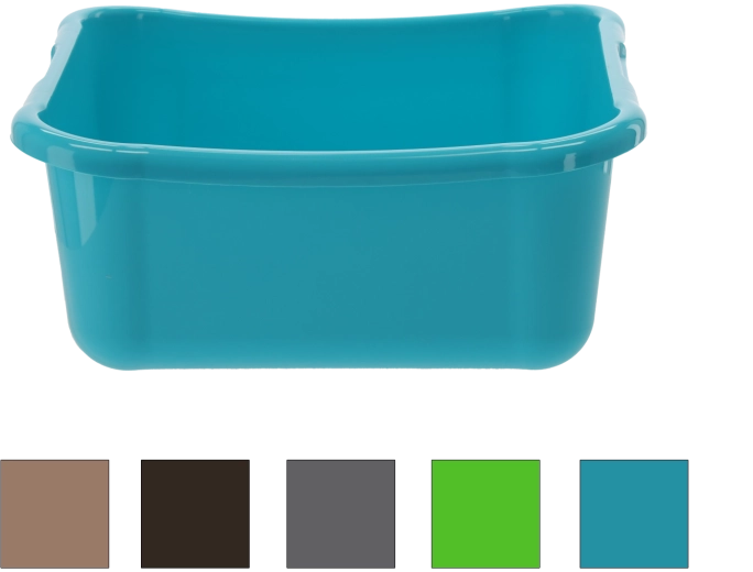 Kvadratna plastična posoda 12 l za pomivalno korito