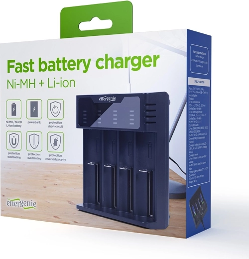 Široka podpora za Ni‑MH in Li‑ion