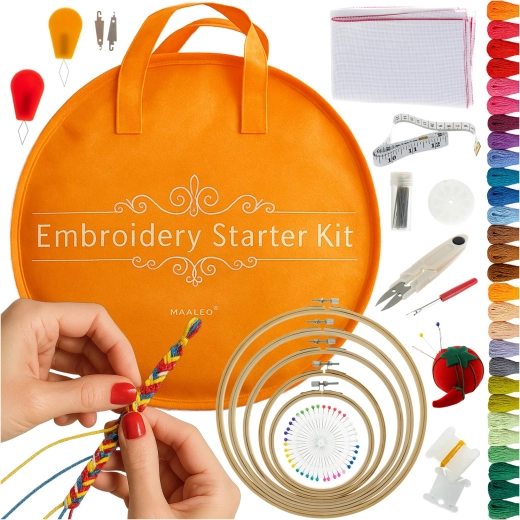 MAALEO embroidery thread set (floss) 100 colors