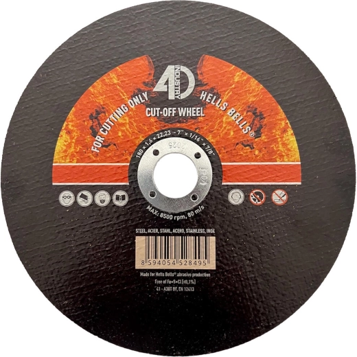 Rezani disk za jeklo in nerjavno jeklo 180 × 1,6 × 22,2 mm