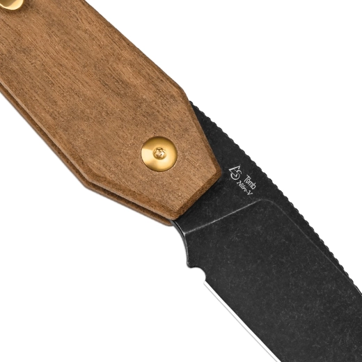 Nitro-V blade with black stonewashed finish