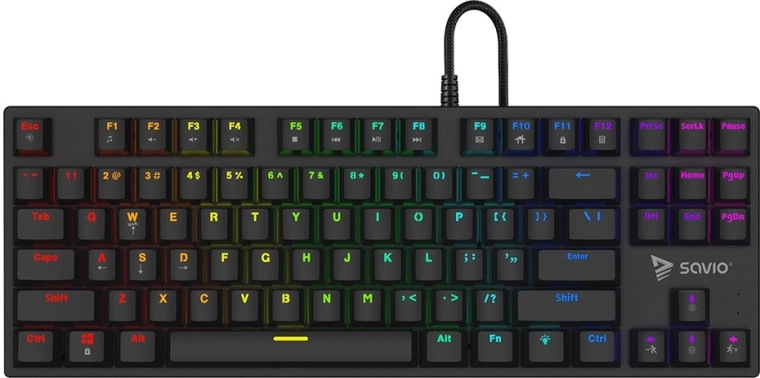 Mehanska gaming tipkovnica RGB Savio Tempest X2 s stikali Outemu Brown
