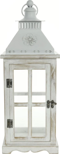 White wooden lantern RETLUX