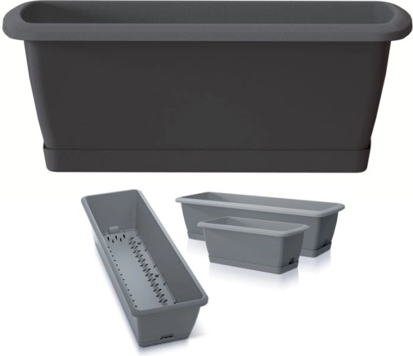 Korito s samozalivalnim sistemom Respana Easycare 59,3 cm antracit