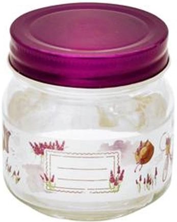 Steklena kozarca za vlaganje s pokrovčkom Sivka 250 ml