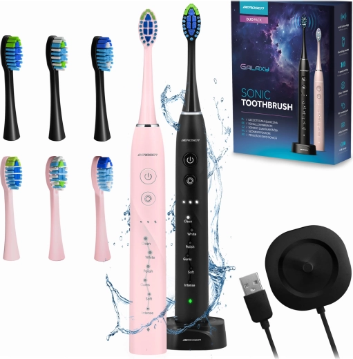 Komplet soničnih zobnih ščetk Berdsen Galaxy Duo – 2 kosa
