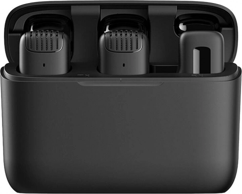 Brezžični naglavni mikrofoni APEXEL APL-MIC008 s polnilnim etuijem (USB‑C), 2 kosa