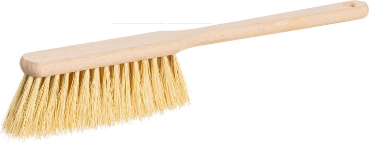 Ročna metlica iz nelakiranega lesa z vlakni iz fibra
