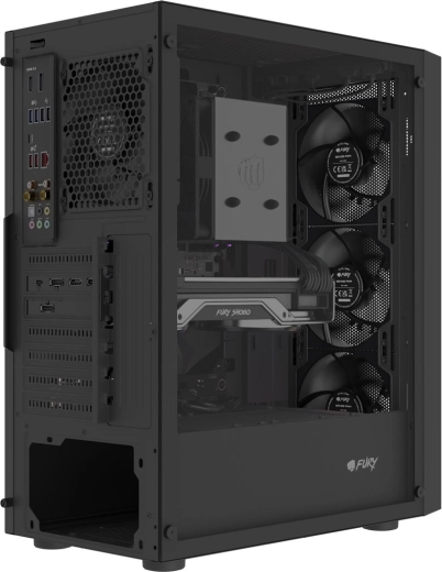 4× prednameščeni PWM ventilatorji Fury SAI S12