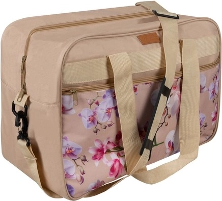 Potovalna torba 40 × 30 × 20 cm za na krov – bežna, cvetlični vzorec