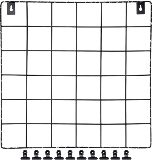 Sturdy metal grid in a minimalist design