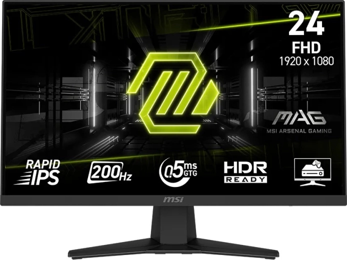 Igralni monitor MSI 24" MAG 244F Rapid IPS 200 Hz