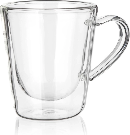 Steklen dvojstenski lonček DOBLO 120 ml