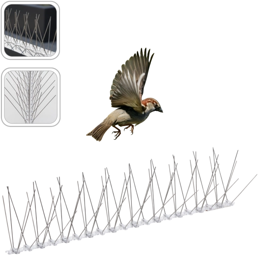 Prožni konici proti pticam 50 cm, 60 konic