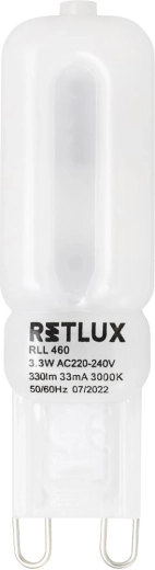 LED bulb Retlux RLL 460 G9 3.3 W warm white